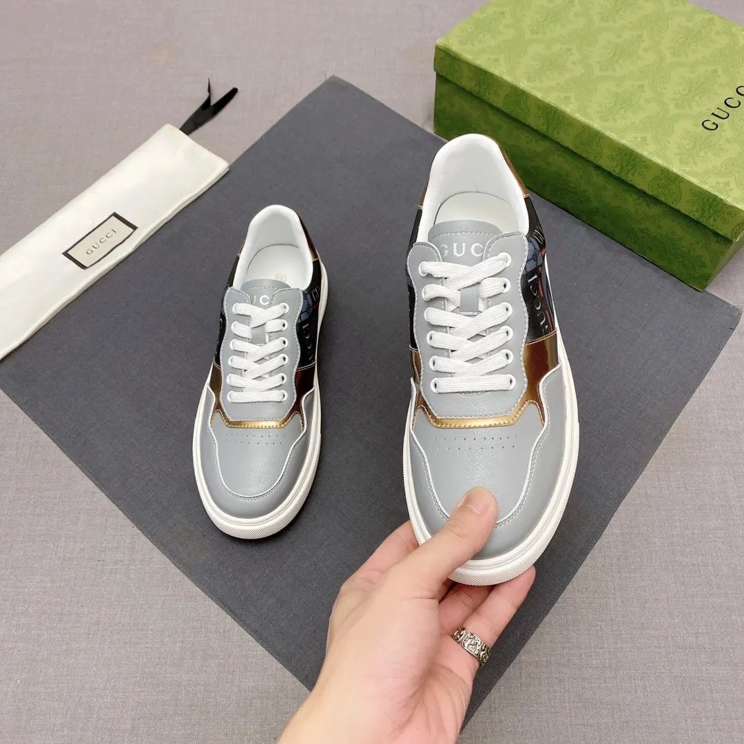 p380 【GUCCI】Gucci men’s casual shoes are absolutely popular 🔥The ultimate matching item for handsome men! The charm of super texture is irresistible, the main recommendation, the flower leather color is bright! The upper is made of high-quality fabrics, the leather lining is used for the feet, and the wear-resistant rubber sole is noble and elegant! Extremely comfortable🎁🎁You can be as handsome as you want💪 Size 38-44! No. 061